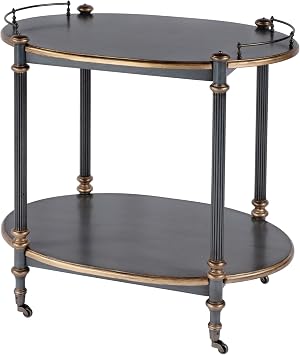 Beaumont Lane Serving Cart in Olive Ash Burl