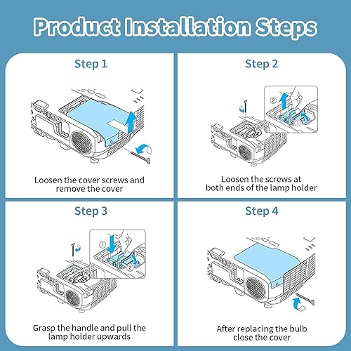 Miniatura 5 de GOLDENRIVER Lámpara de proyector ET-LAE12 de alta calidad con bombilla Phoenix original con carcasa compatible con proyectores PANASONIC PT-EX12KE