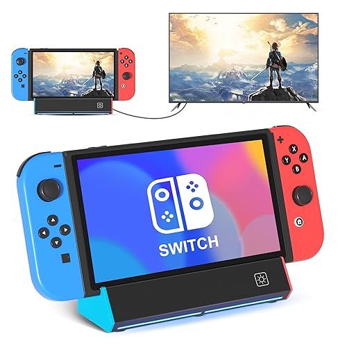 Switch Dock, TV Dock Station for Switch/Switch OLED，with 4K@60Hz HDMI Output/Type C Port/USB 3.0 Port for Nintendo Switch Dock（Incompatible with Nintendo Switch 2） - 2301DB