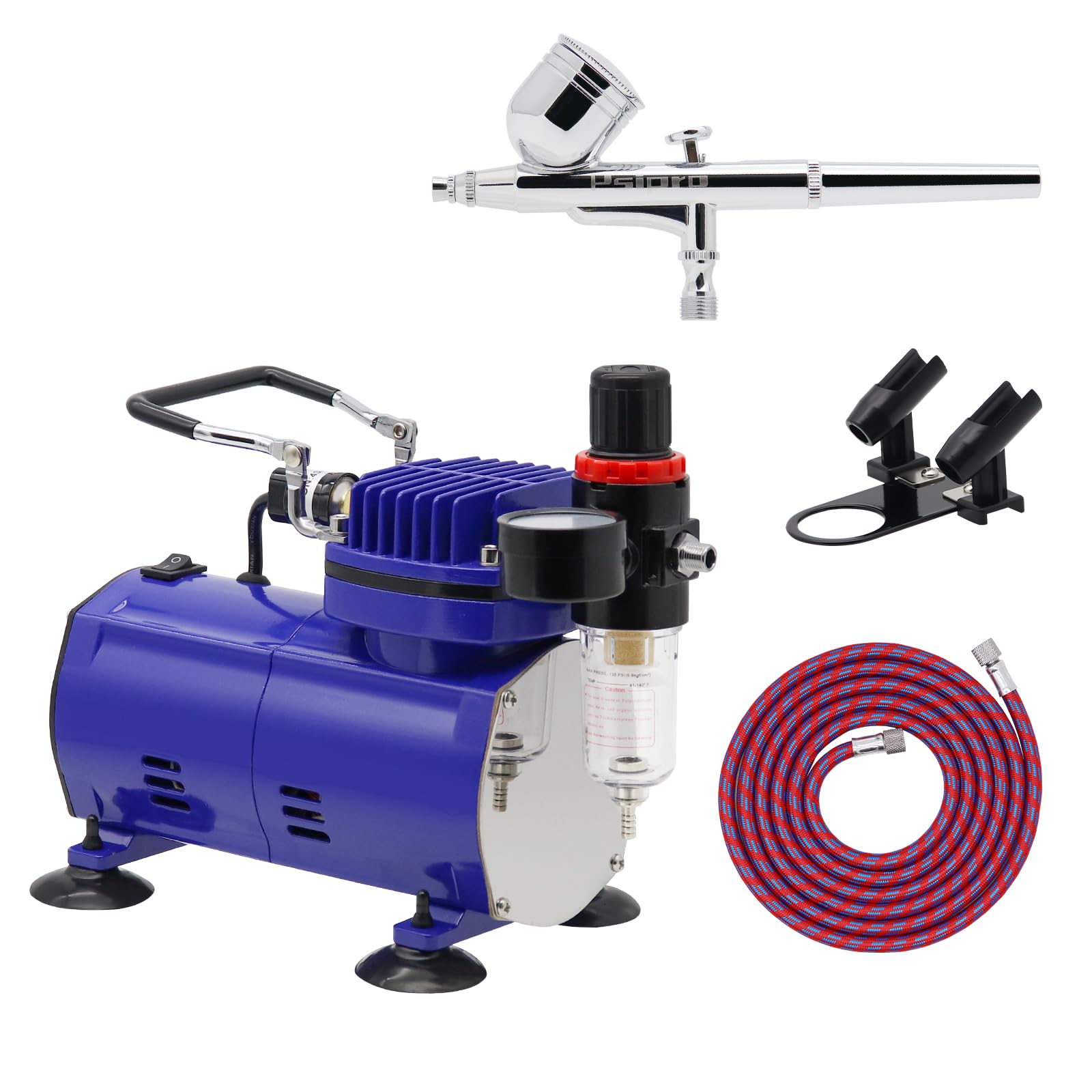 Kit per aerografo con compressore – Aerografo a doppia azione da 0,3