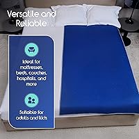 Vista 7 de Nueva almohadilla de colchón impermeable, color oscuro para ocultar manchas, gran tamaño de 34 x 72 pulgadas, acolchada, almohadilla de cama