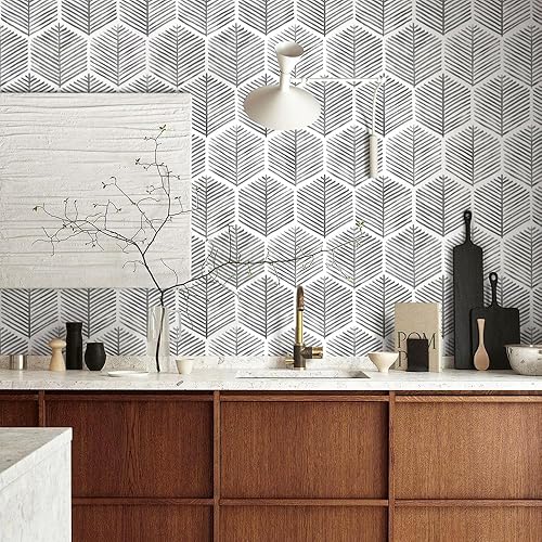 Miniatura 7 de MelunMer Papel tapiz de color gris moderno para despegar y pegar, extraíble, 78.8 pulgadas de largo, 17.3 pulgadas de ancho, papel adhesivo