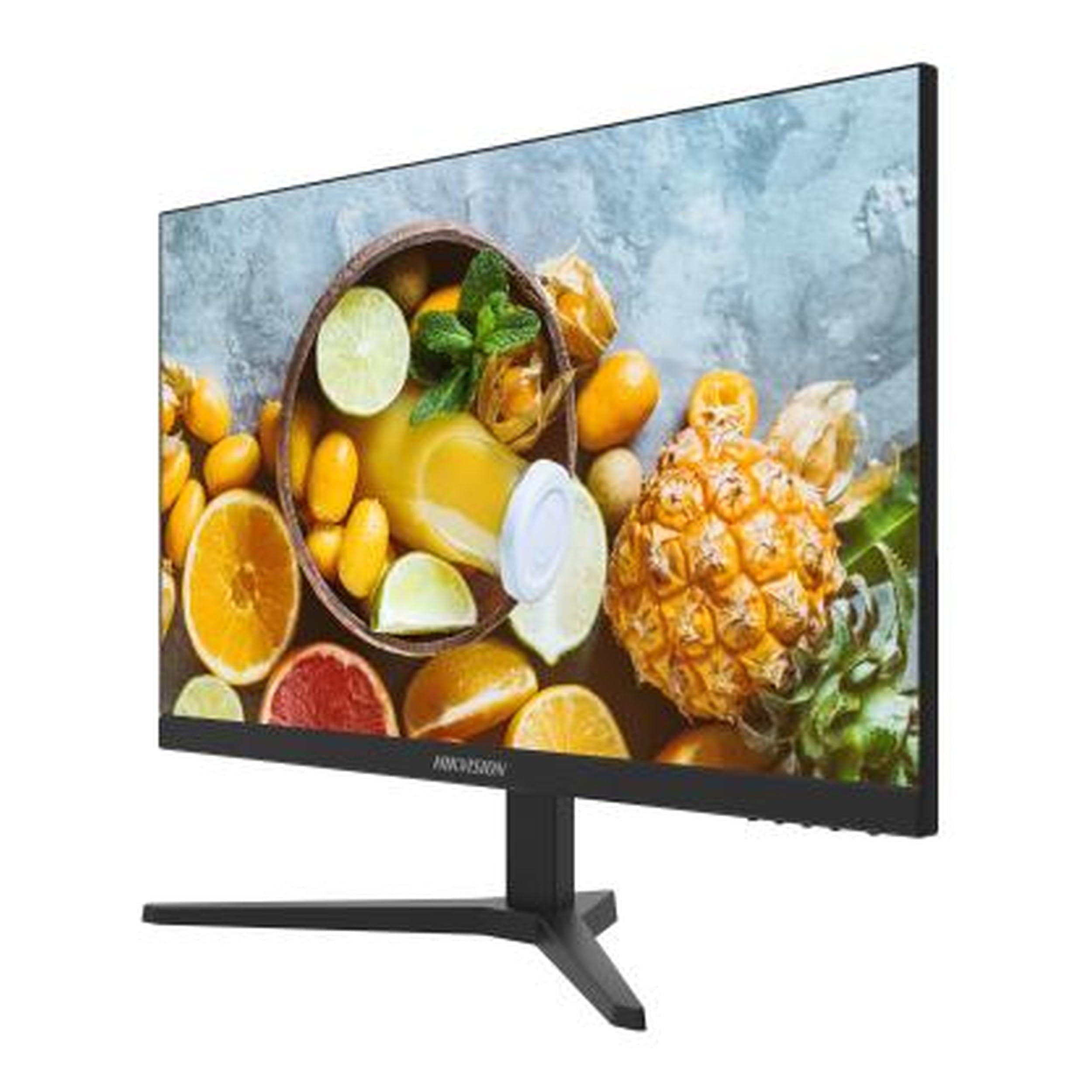 Hikvision Monitor 23,8" 1920 x 1080P. Ingresso HDMI/VGA. angolo di visione: 178°/178°. involucro in plastica .VESA 100x 100mm. supporto da tavolo incluso. uso 24/7