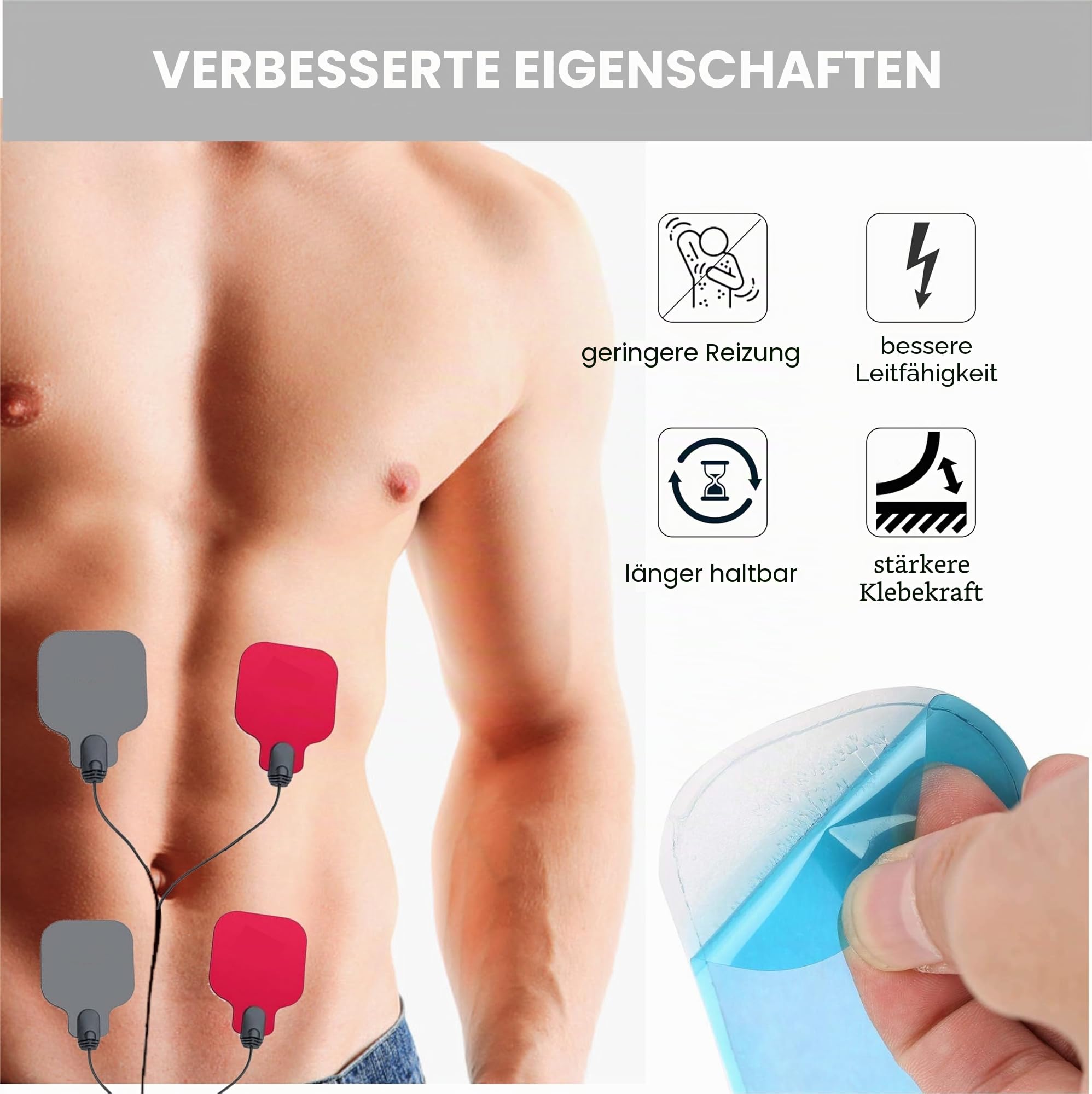 vcsjw Pack of 20 Gel Pads, Tens Pads, EMS Pads | Replacement Gel Pad for Beurer Em 59 Heat Devices, Menstrual Relax, Accessories for Abdominal Trainer vcsjw Pack of 20 Gel Pads, Tens Pads, EMS Pads | Replacement Gel Pad for Beurer Em 59 Heat Devices, Menstrual Relax, Accessories for Abdominal Trainer