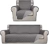 PureFit Chair Sofa Cover Bundles Reversible GrayLight Gray Couch Cover