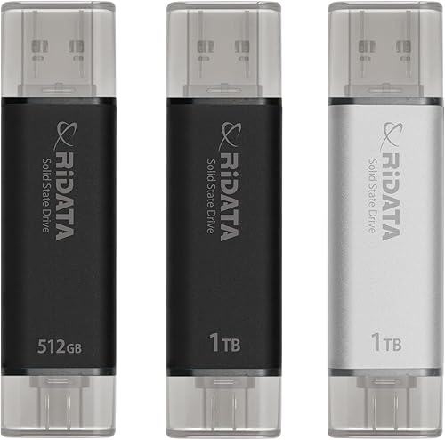 Miniatura 9 de Ridata UV903 - Unidad de estado sólido externa SSD portátil de 512 GB, velocidad de lecturaescritura de hasta 1050MBs y 900MBs, USB 3.2 Gen 2 OTG