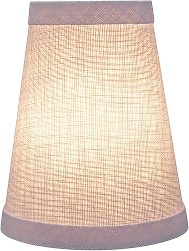 Miniatura 5 de Aspen Creative 32664-2B - Juego de pantallas de lámpara de araña con clip con forma de imperio pequeño (paquete de 2), diseño de transición en