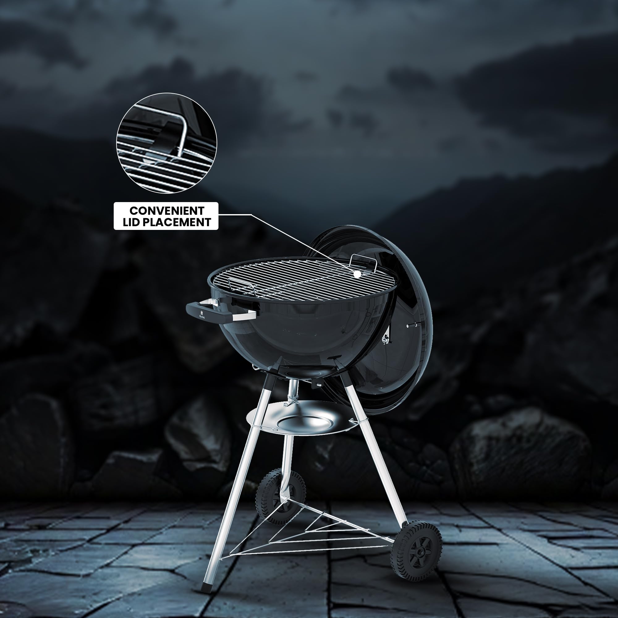 H Hy-tec Smokeaura Charcoal Grill - 10th Anniversary -6