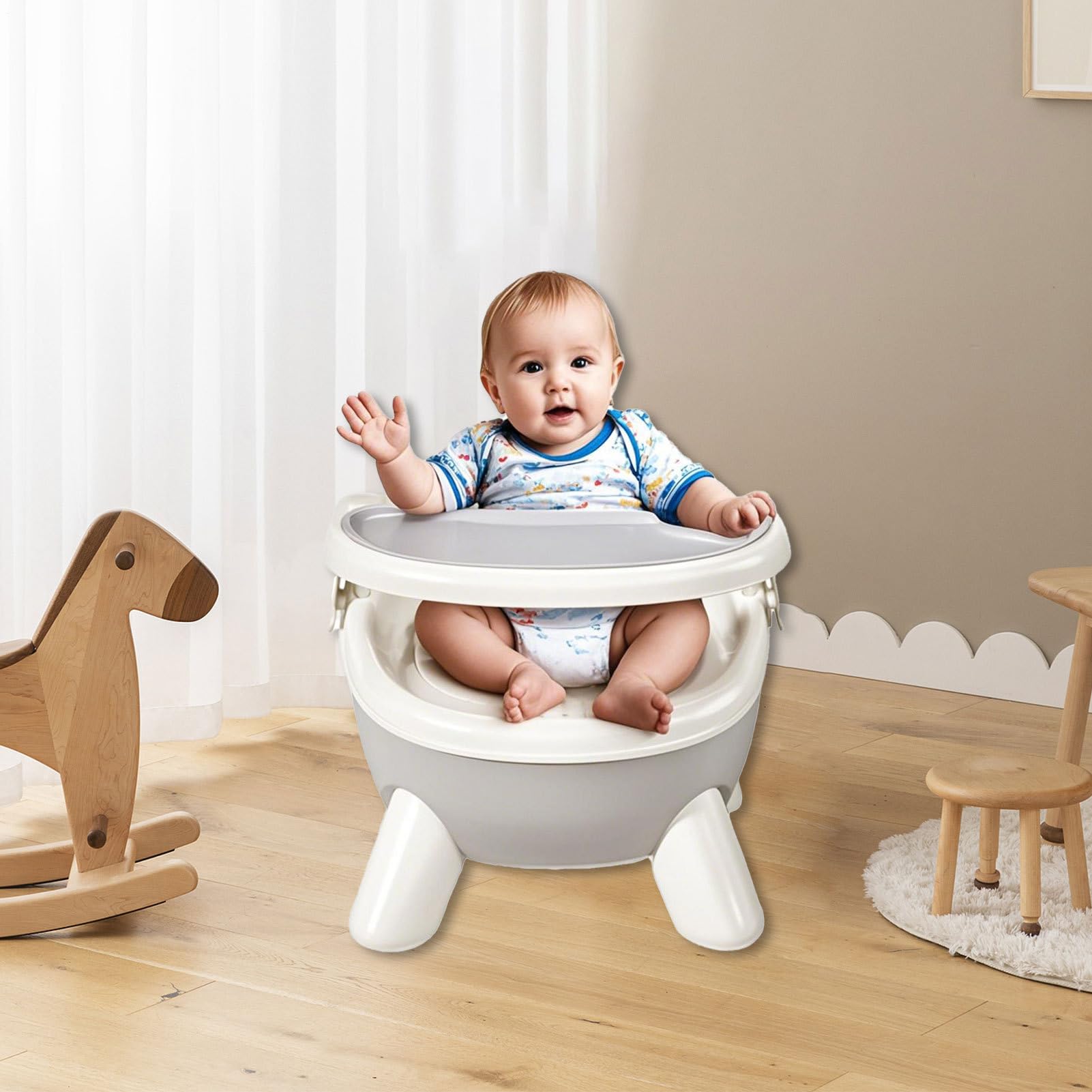 Sedia Da Pappa Per Bambini Seggiolino Rialzato Con Effetti Sonori Per