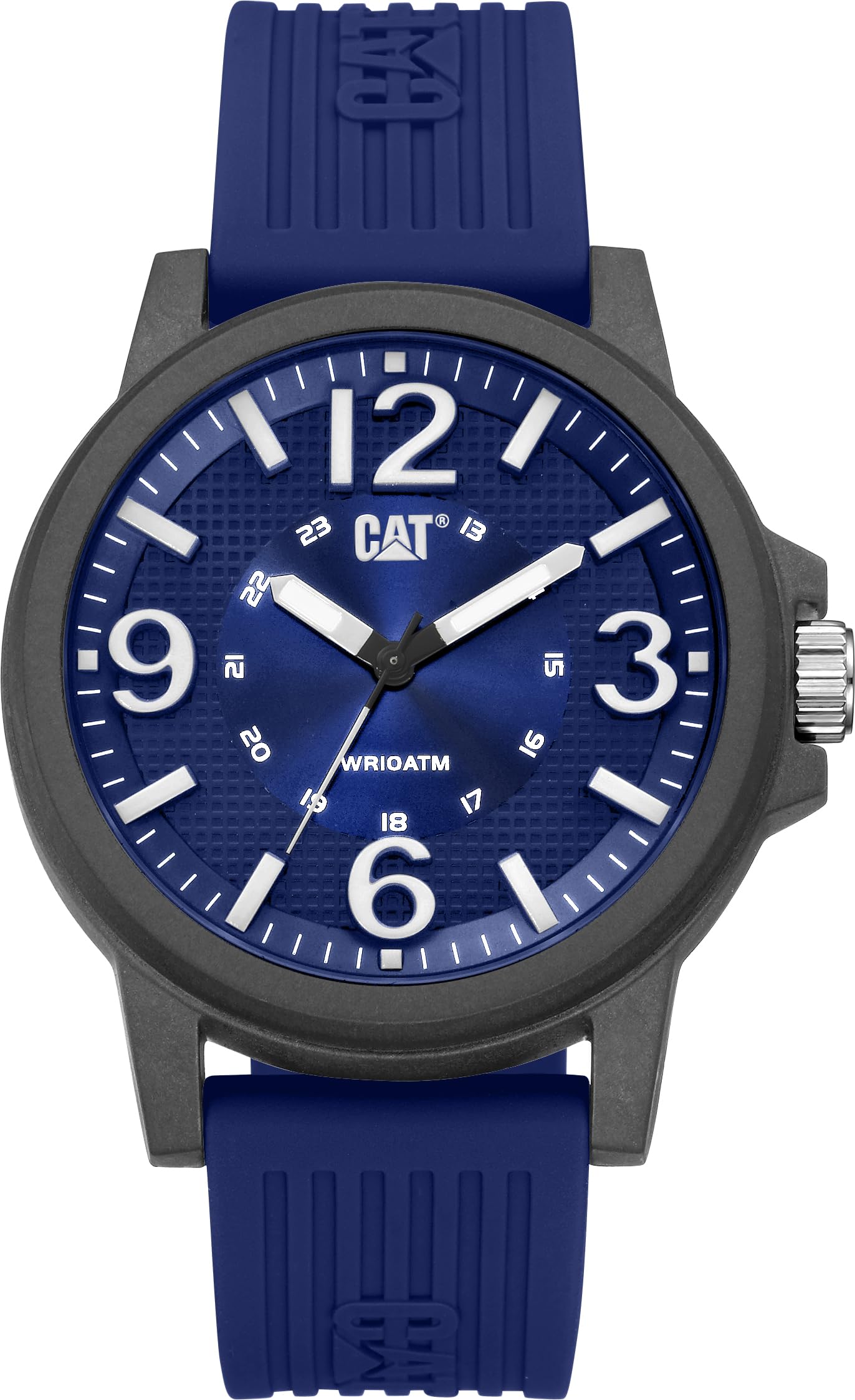 CAT Groovy Men Watch, 44.5 mm case, Polycarbonate case, Silicone Strap