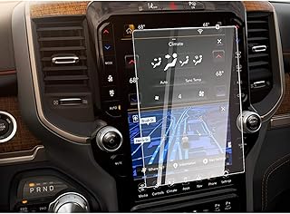 CDEFG Car Screen Protector Center Control Navigation Touch Screen Protector for 2019 2020 2021 2022 2023 Dodge RAM 1500 2500 3500 Uconnect Tempered Glass HD Scratch Resistance (for Dodge RAM 12 inch)