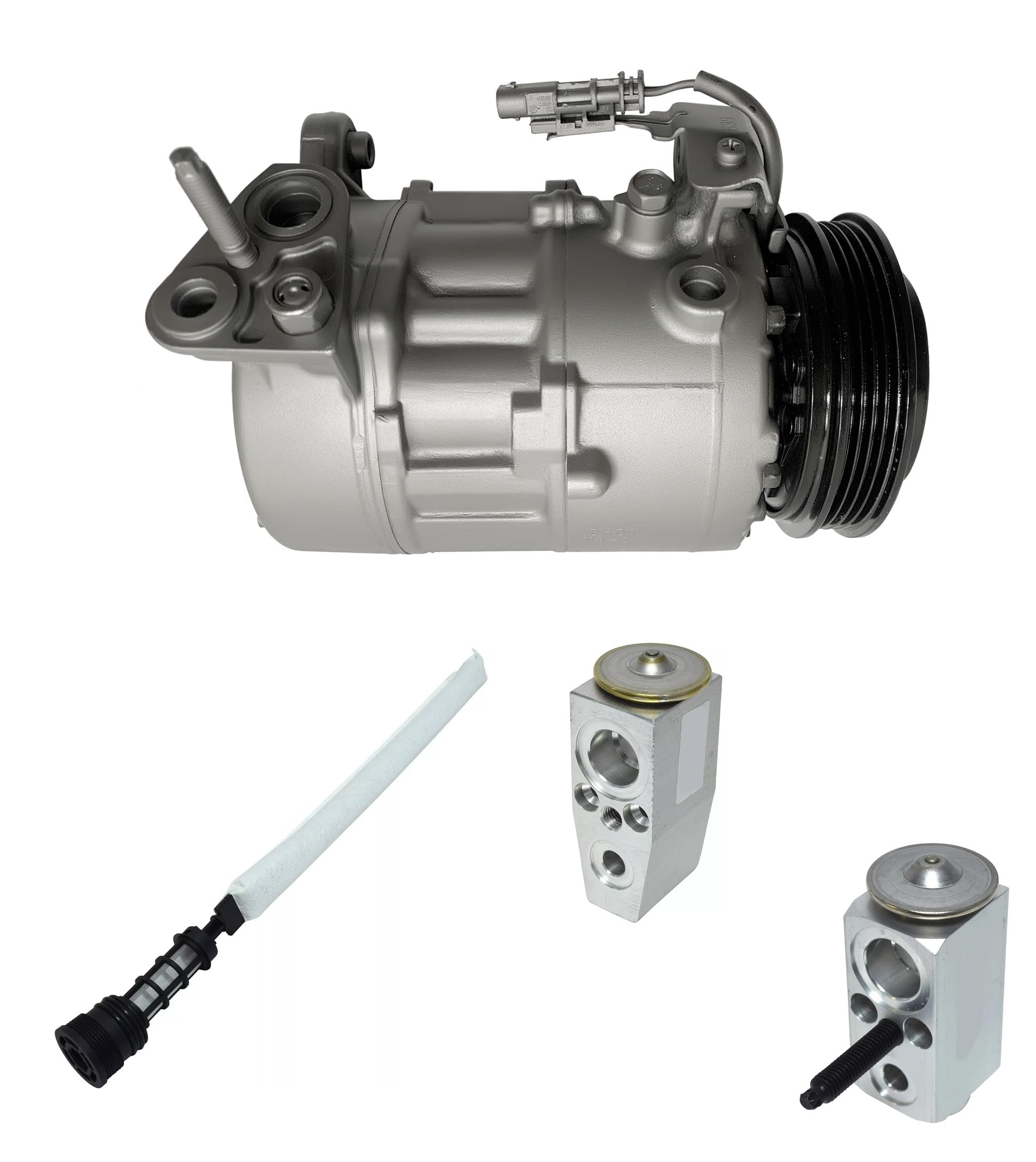 RYC Remanufactured A/C Compressor Kit EG901 – With O-Rings, Multi-Groove Serpentine, 4 Groove