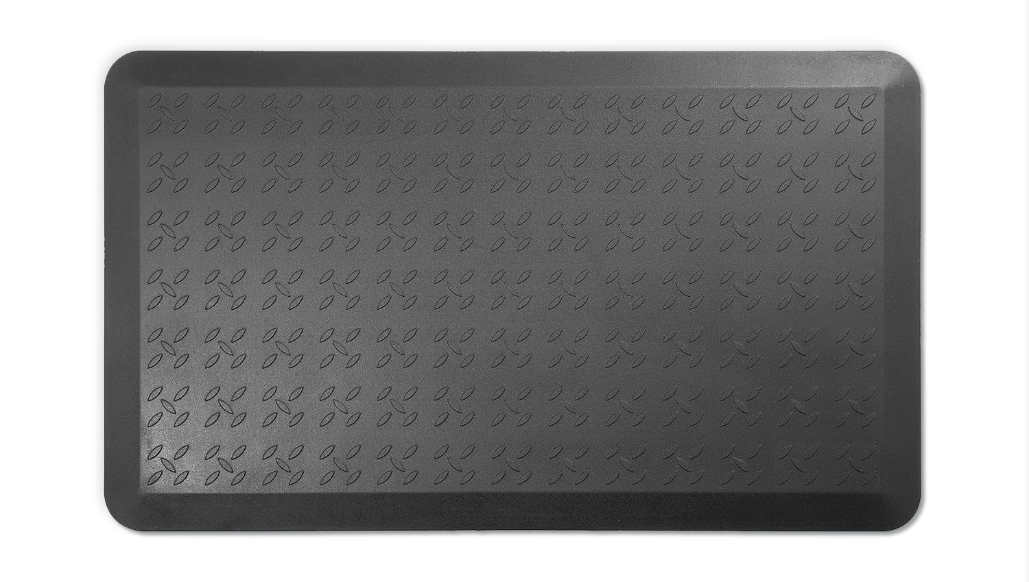 Ergolutions® Ergonomie Stehmatte - Anti-Ermüdungsmatte, rutschfest, wasserfest, PU-Schaum, Memory-Funktion, große Oberfläche, ideal für Büro und Homeoffice, ergonomisches Design, schwarz