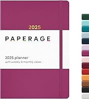 Vista 25 de PAPERAGE Agenda semanal y mensual 2026, 12 meses (enero de 2026 a diciembre de 2026), 5.6 x 8 pulgadas, agenda 2026 de tapa dura con hojas semanales