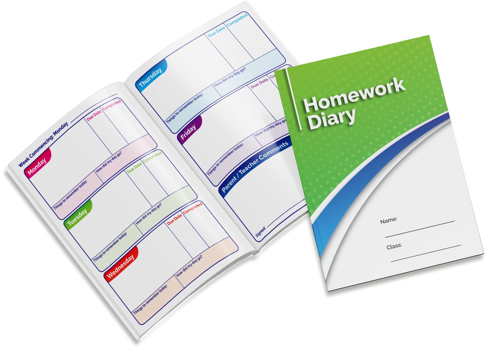 2 Homework Diary School Record Book Childrens Pupils Log Teachers A5 Primary Teaching Services โ image 1