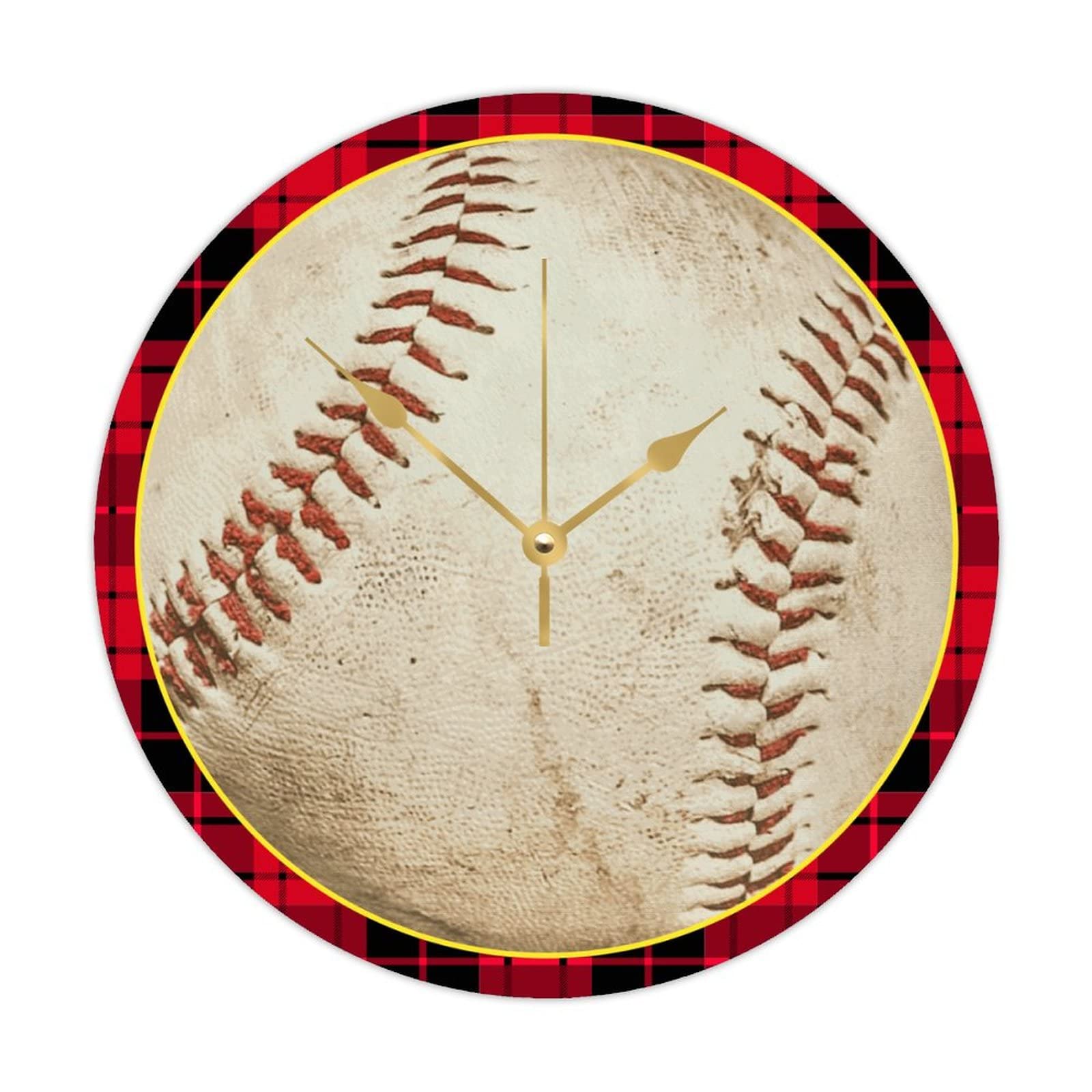 Horloge murale de baseball en bois pour sublimer votre cuisine