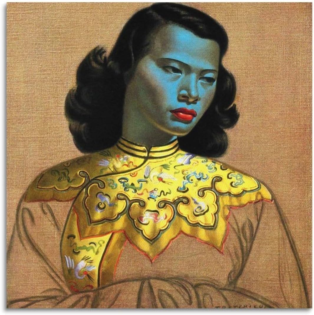 Waeta Rnvzx Girls Vladimir Tretchikoff Chinese Poster Canvas Art Print Wall Art 50X50cm