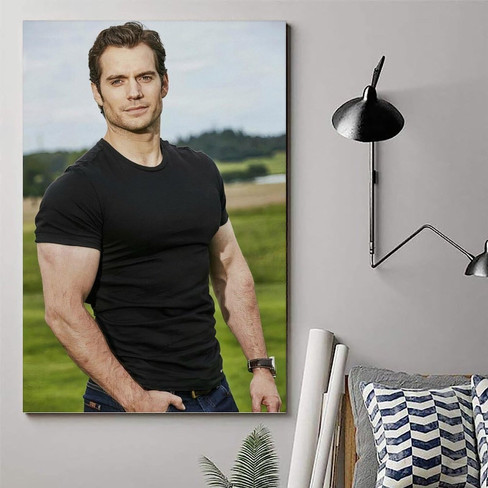 Henry Cavill Poster 20x30cm - Leinwand Druck Für Wohnzimmer & Schlafzimmer