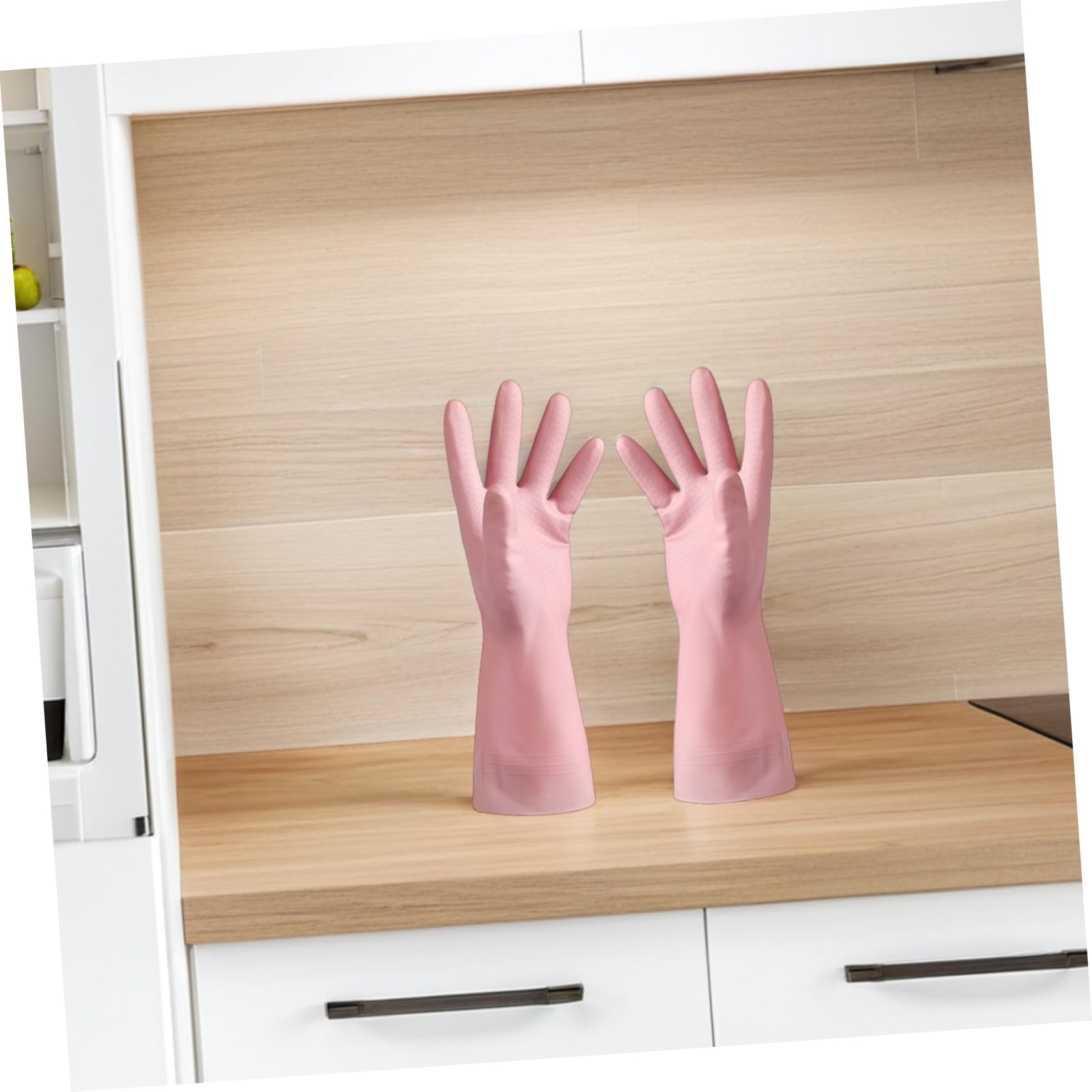 Yardwe 6paia Guanti da Cucina in PVC Impermeabili e Riutilizzabili Pervare i Piatti Presa Antiscivolo Adatti per Pulizia Domestica Faccende Quotidiane