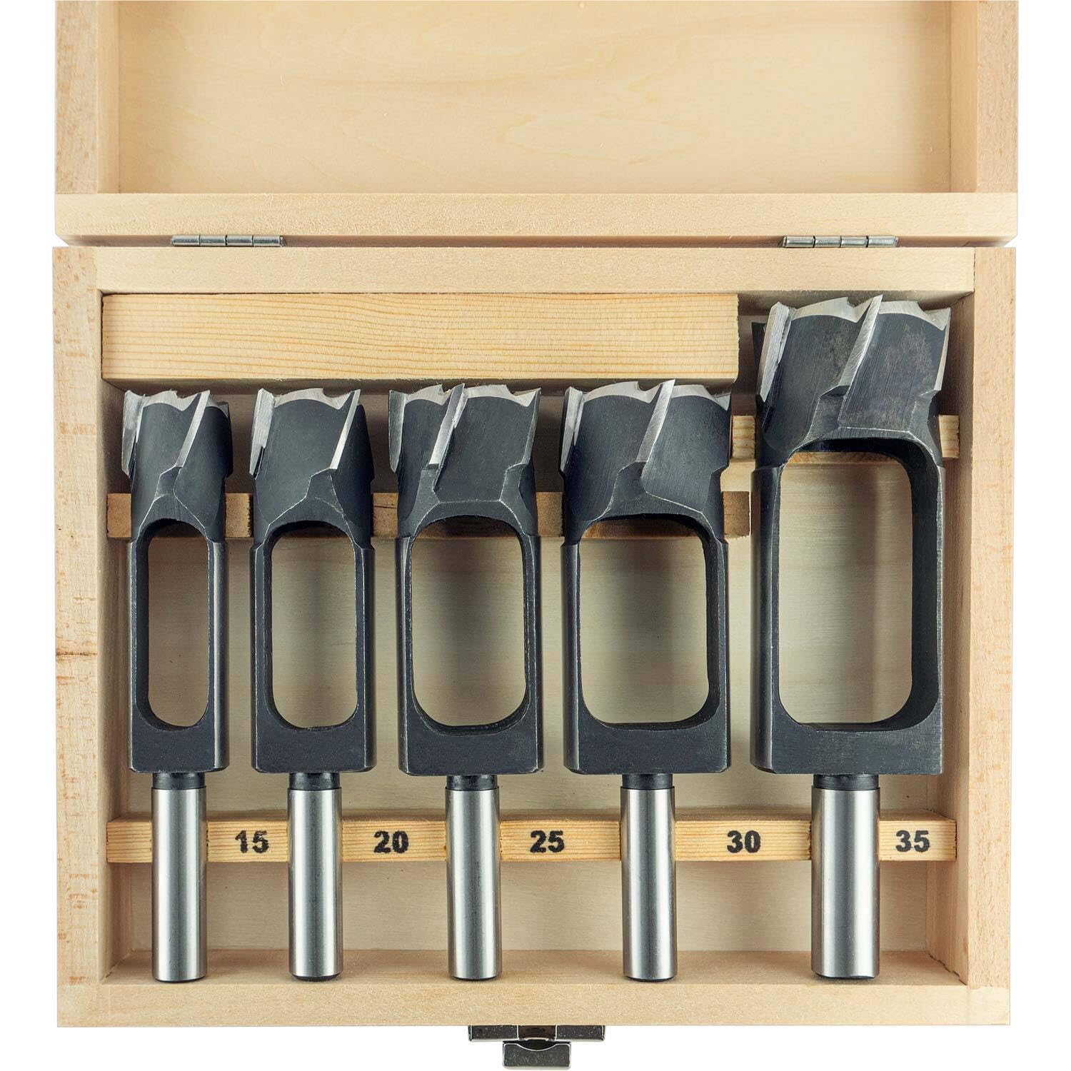 ENT 09152 Juego de 5 cortadores de espigas WS - Ø 15-20-25-30-35 mm - ideal para hacer pasadores y espigas de madera