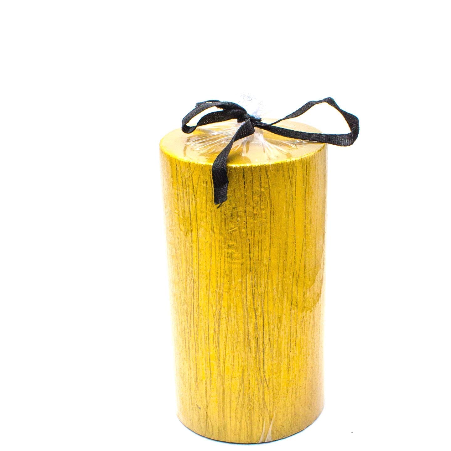 Floryn Decor Set of 3 Metallic Pillar Candles Decoration Dinner Wedding Party Candles Perfect Candles for Home Decor - Church-Spa, Restaurant | Smokeless & Dripless (Gold), Unscented 2