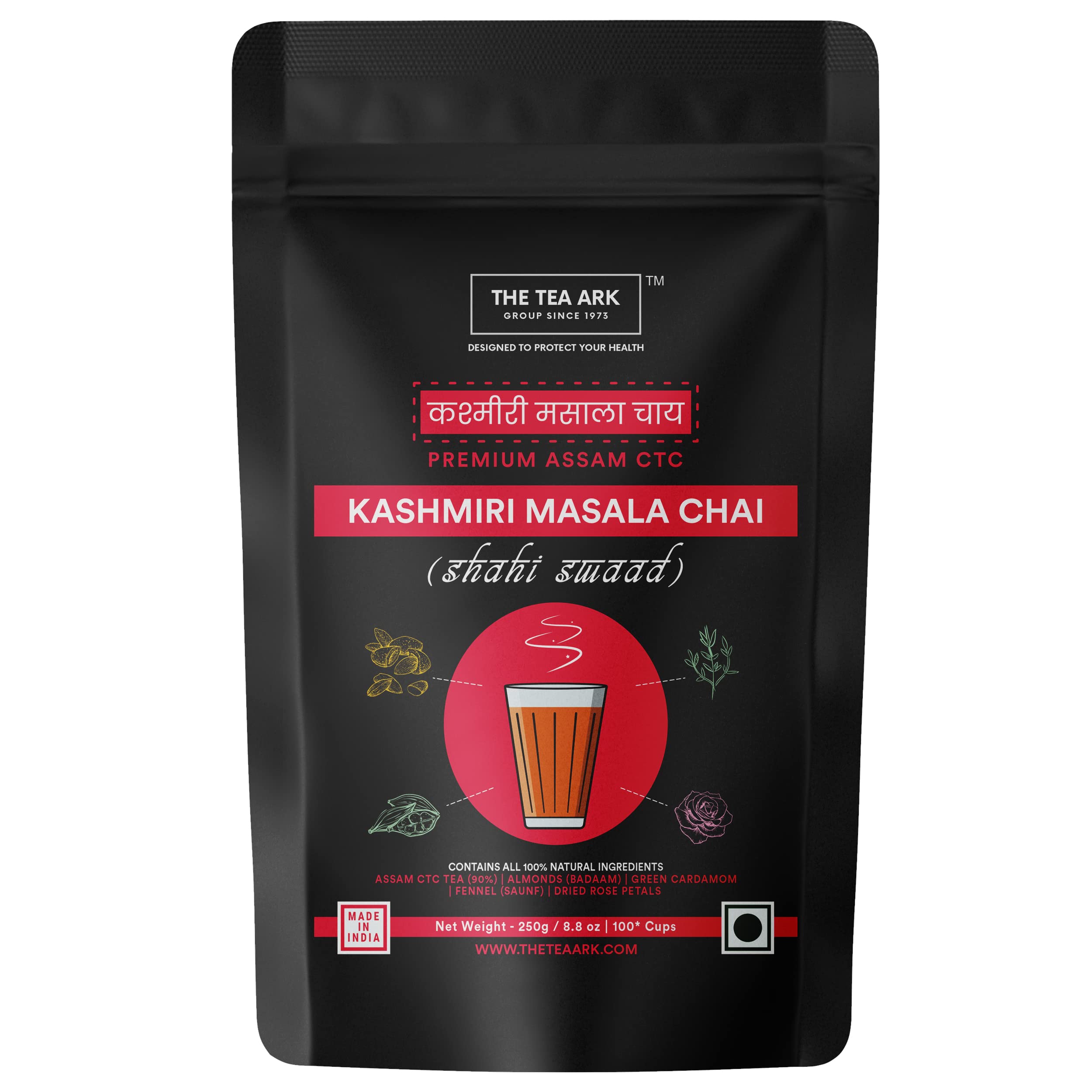 See full amazon price history chart for The Tea Ark Kashmiri Masala Chai 250 grams (100 Cups), CTC Black Tea Blended with Almonds, Green Cardamom, Fennel (Saunf), Dried Rose Petals (250 grams Kashmiri Chai) The Tea Ark Kashmiri Masala Chai 250 grams (100 Cups), CTC Black Tea Blended with Almonds, Green Cardamom, Fennel (Saunf), Dried Rose Petals (250 grams Kashmiri Chai) (B0BMLSV4TQ) Amazon Price History, Amazon Price Tracker
