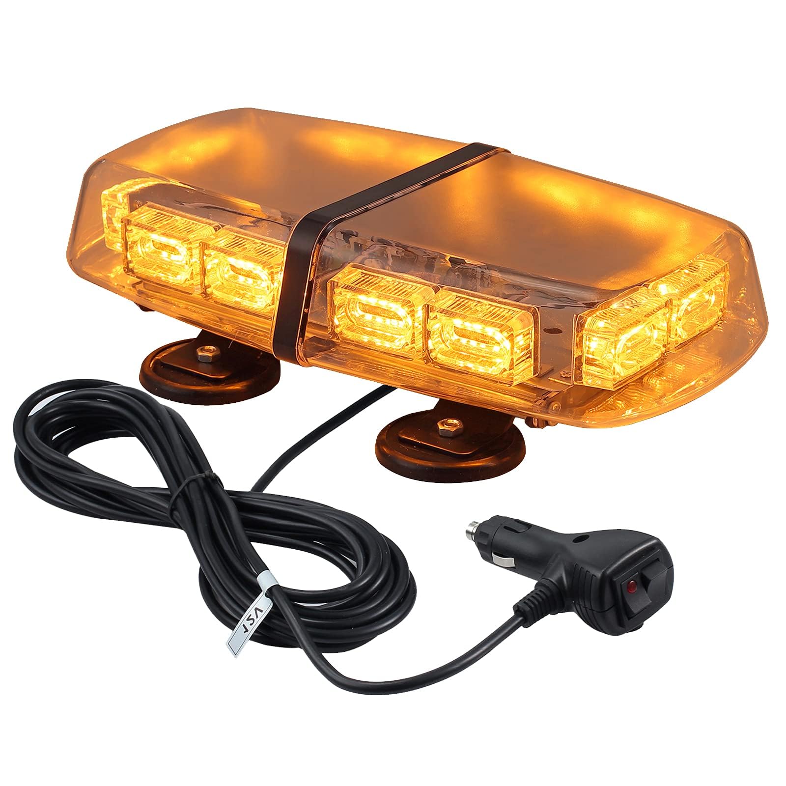AMiO Stroboscoop Zwaailicht LED Waarschuwingslamp W09M MAG/3 T, ECE R10 80LED