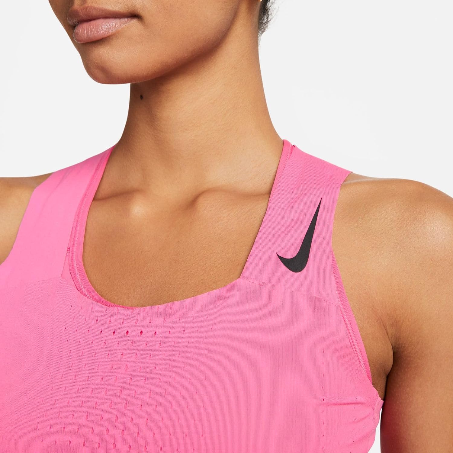 Nike Women's DRI-FIT ADV AEROSWIFT Cropped TOP, Pink, Small