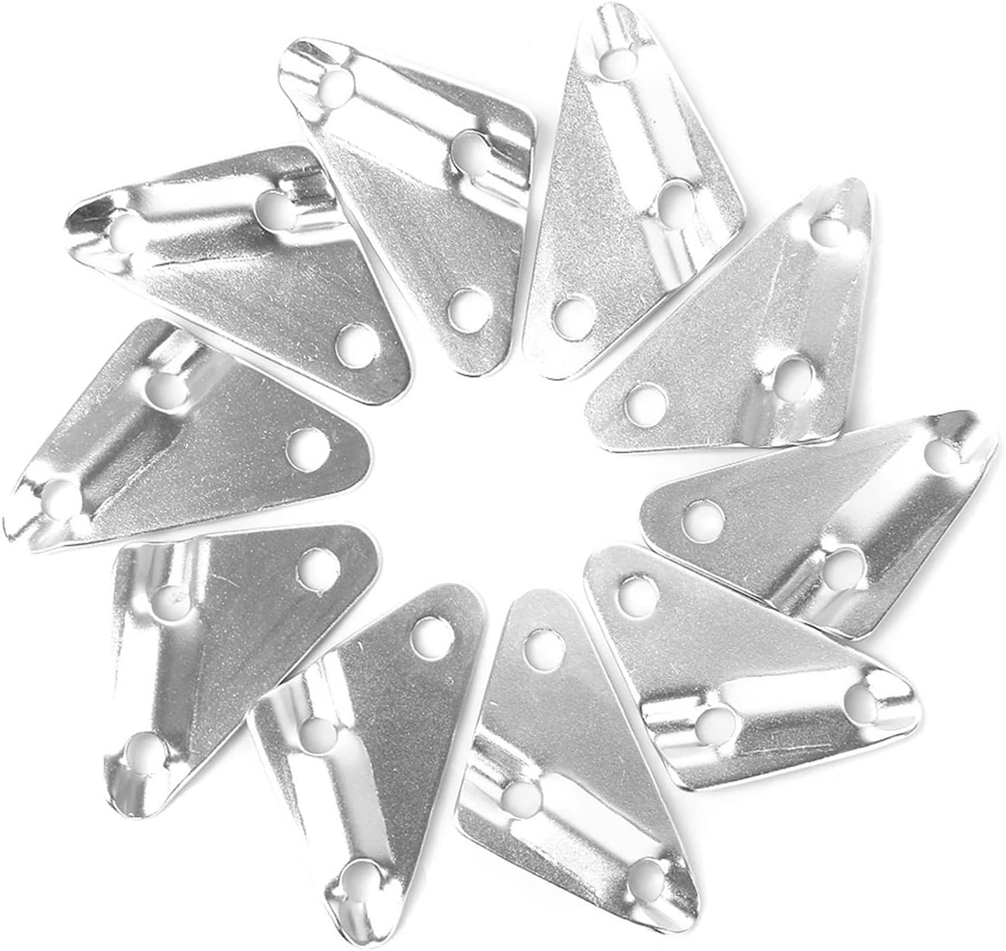 30pcs Camping Tarp Tent Guy Rope Line Tensioner, Triangle Shape with 3 Holes, Guyline Adjuster Tightener Runners