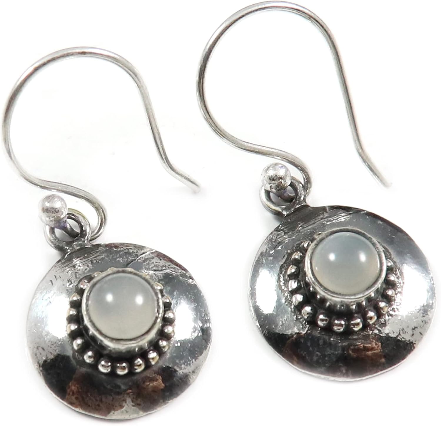 Goyal Exports 925 Sterling SilverCitrine Faceted Black Onyx Garnet Faceted Gemstone Silver Drop Dangle Earring Handmade Jewelry SEG134