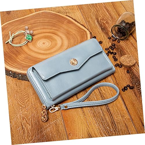 Miniatura 3 de NOLITOY 3 Pcs Long Wallet Womens Wallets Leather Coin Bag Pu Wrist Strap Wallet Ladies Wallets Leather Zip Around Wallets for Women Small Phone Bag