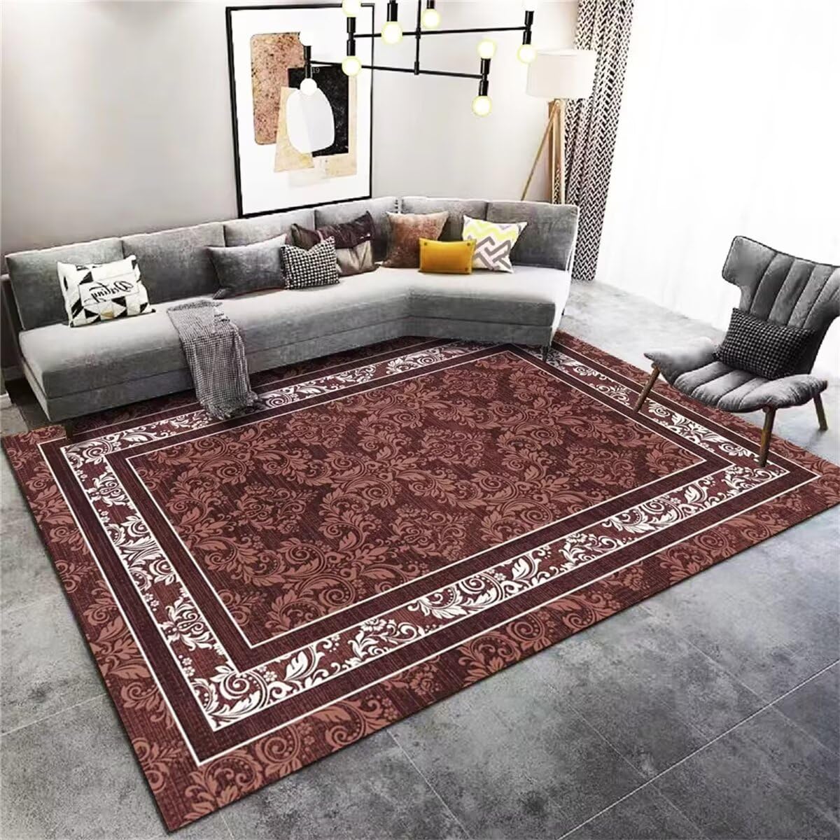 Tapis chambre fille ado rétro 160x230cm aux finitions soignées et élégantes