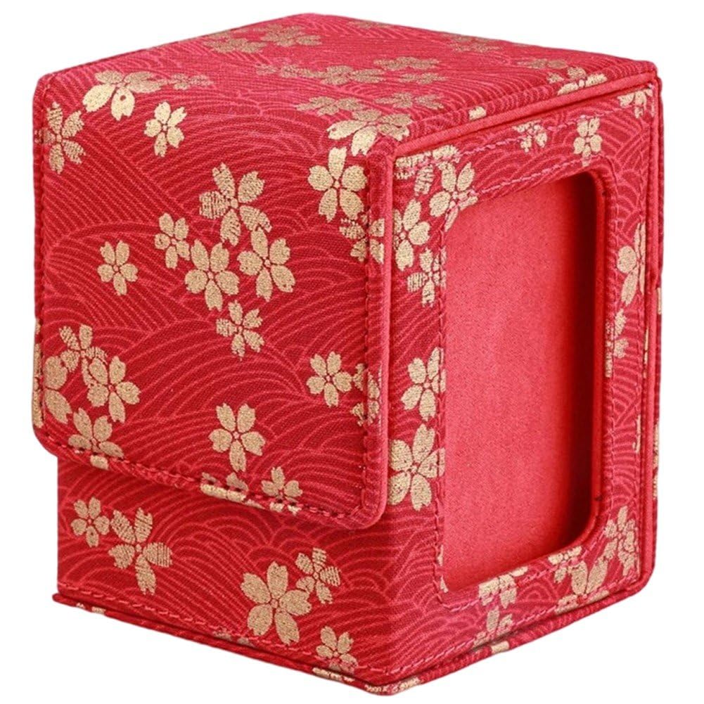 Pudełko na karty z haftem na karty organizer duża magiczna talia dowódcy etui do gier planszowych