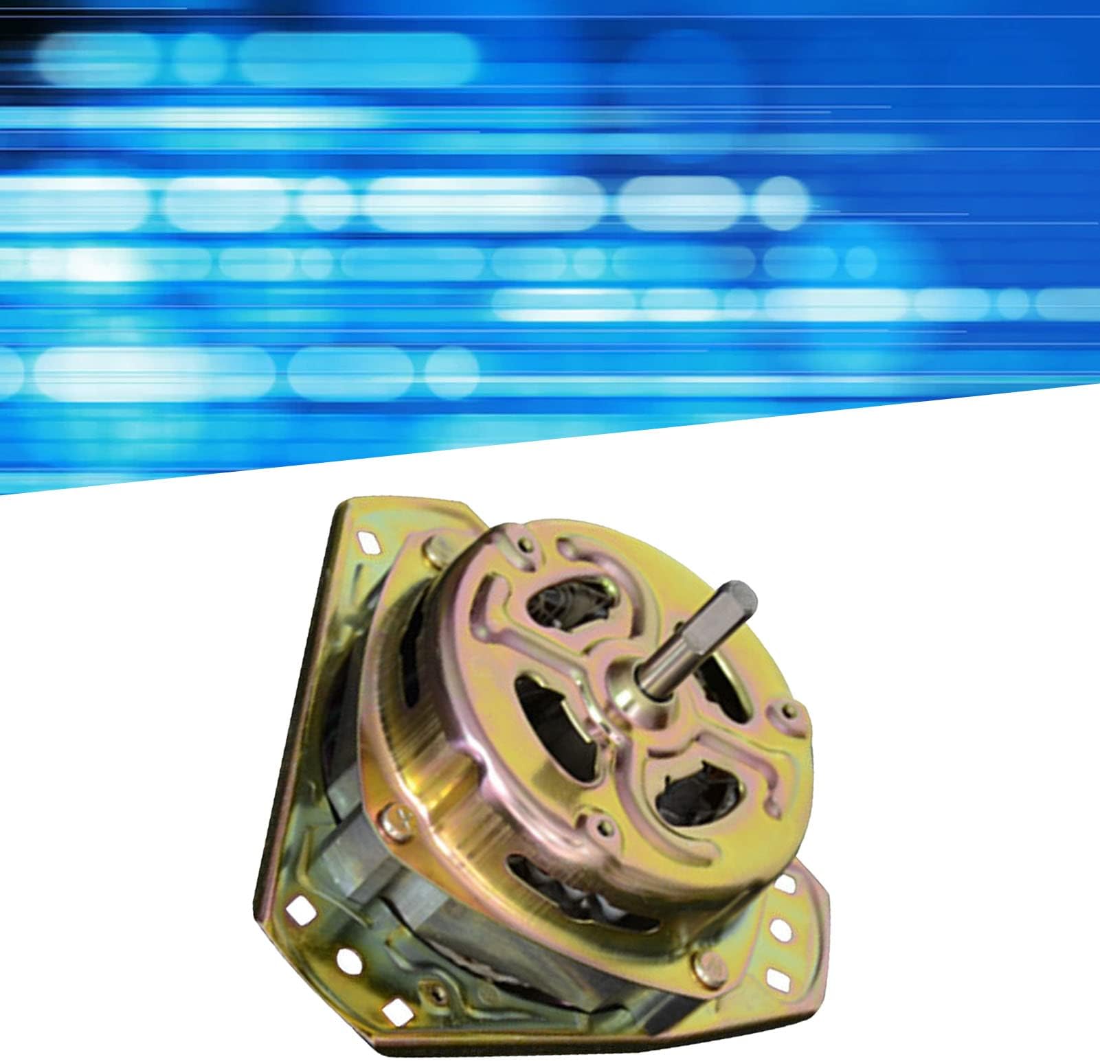 Dehydration Motor Strong Power Pure Copper Wire for Semi Automatic Drying Washer, Ideal Substitute for Washing Machine, Metal 7.8cm (90W Fine Shaft)