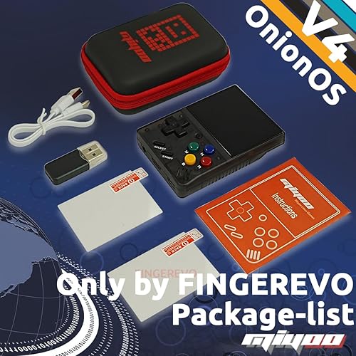 Miniatura 7 de Miyoo Mini V4 OnionOS Consola de juegos portátil 2.8 pulgadas 750*560 IPS Pantalla Miyoo-mini v4 Onion-System con estuche portátil T-Negro