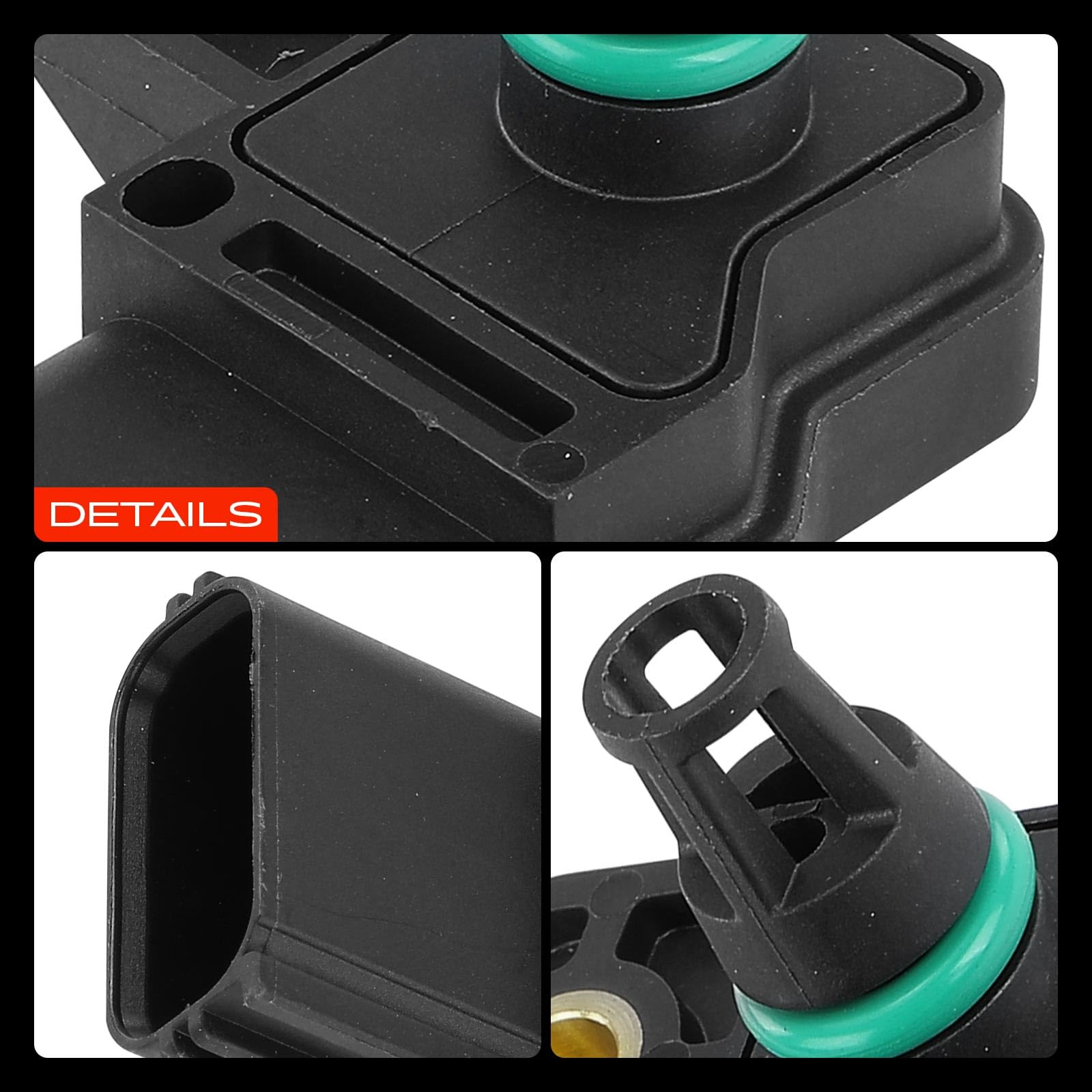 Frankberg Capteur de pression de suralimentation 31216308 | Compatible avec: S80 II 124, V40 à hayon 525, Fourgon/Combi V70 135, S40 II 544, Fourgonnette/Break V60 155, C30 533