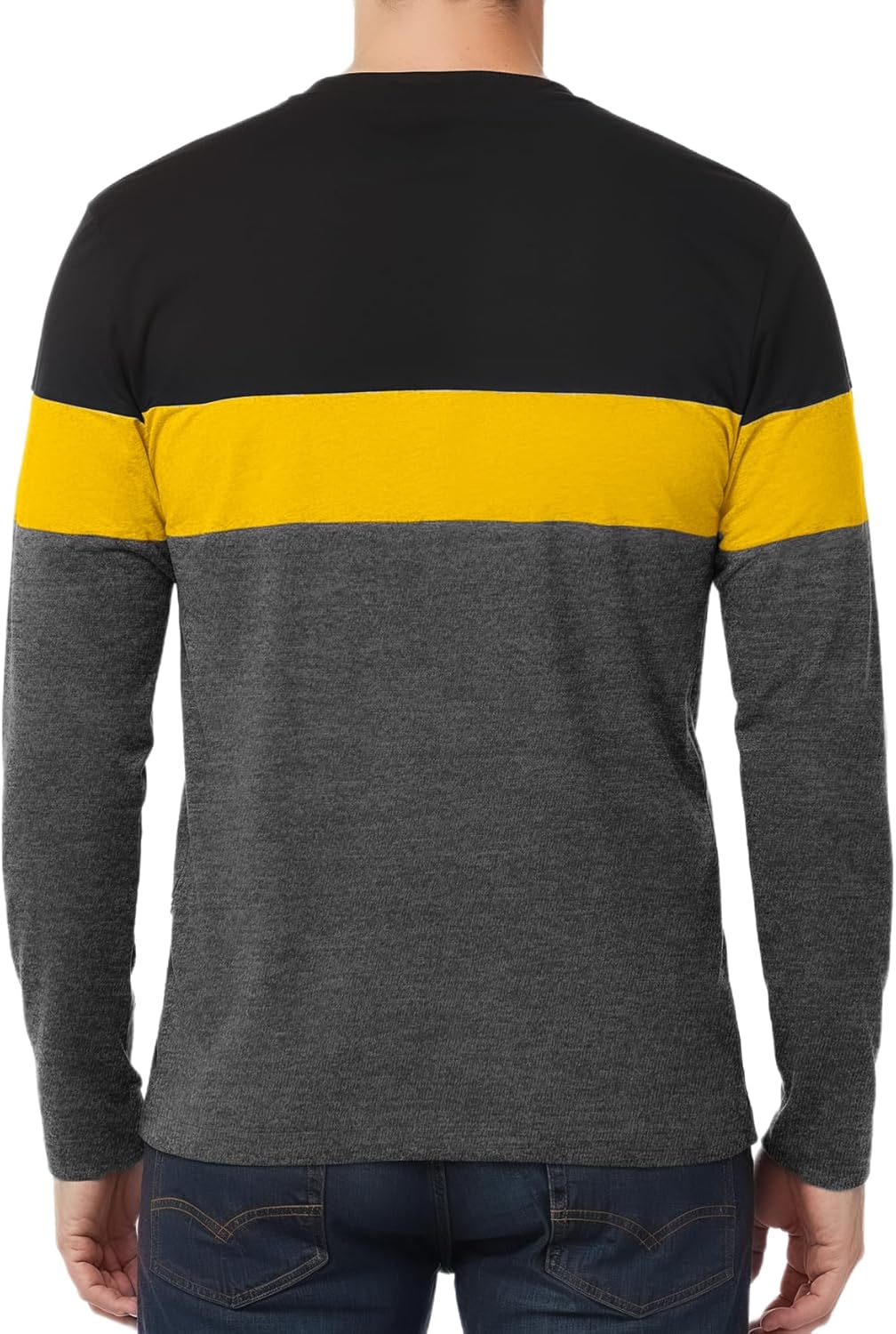 Decrum Mens Long Sleeve Shirt - Soft Casual Full Sleeves Crew Neck T Shirts for Men - Image 3