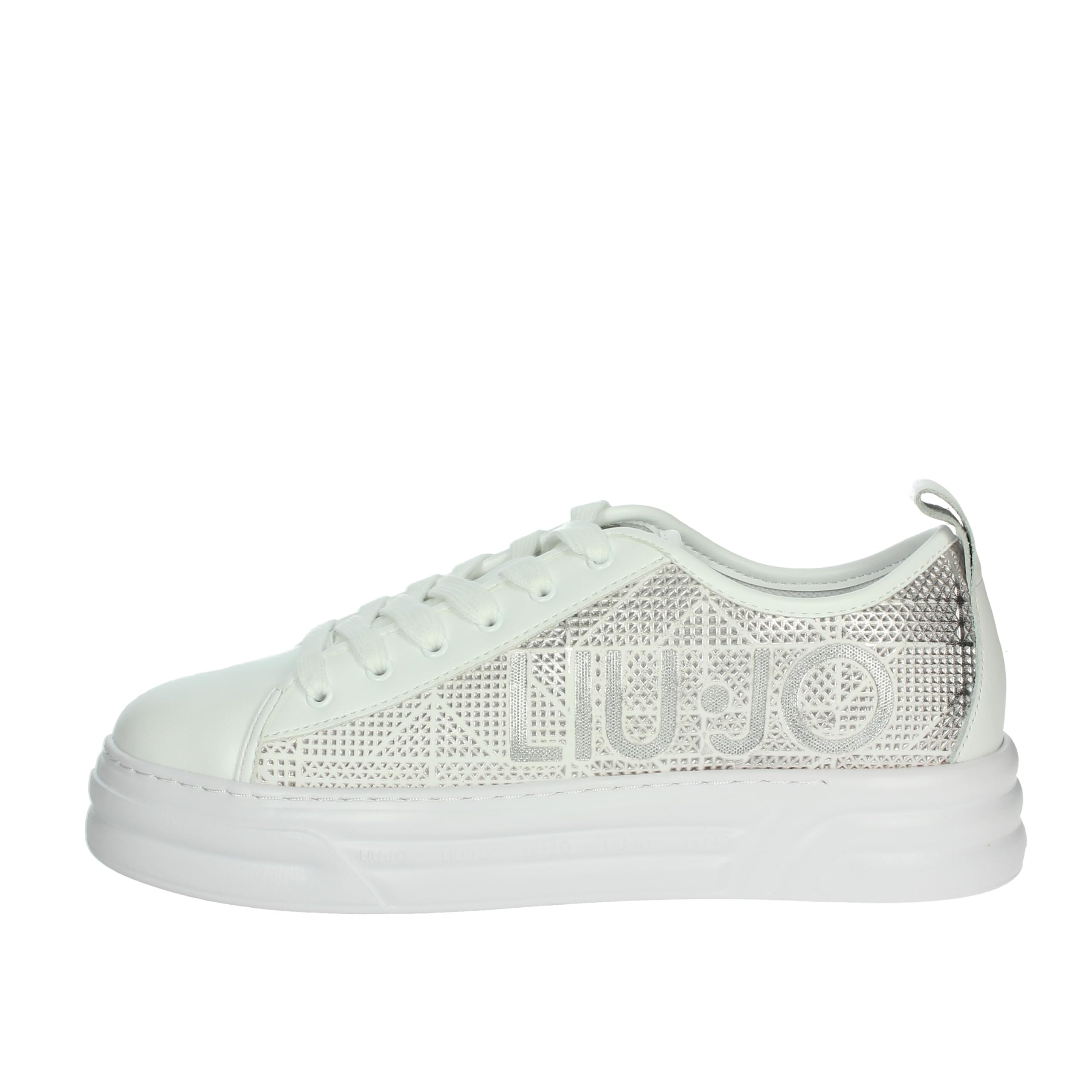 Liu Jo Sneakers Platform Con Glitter - Oro Chiaro - 35