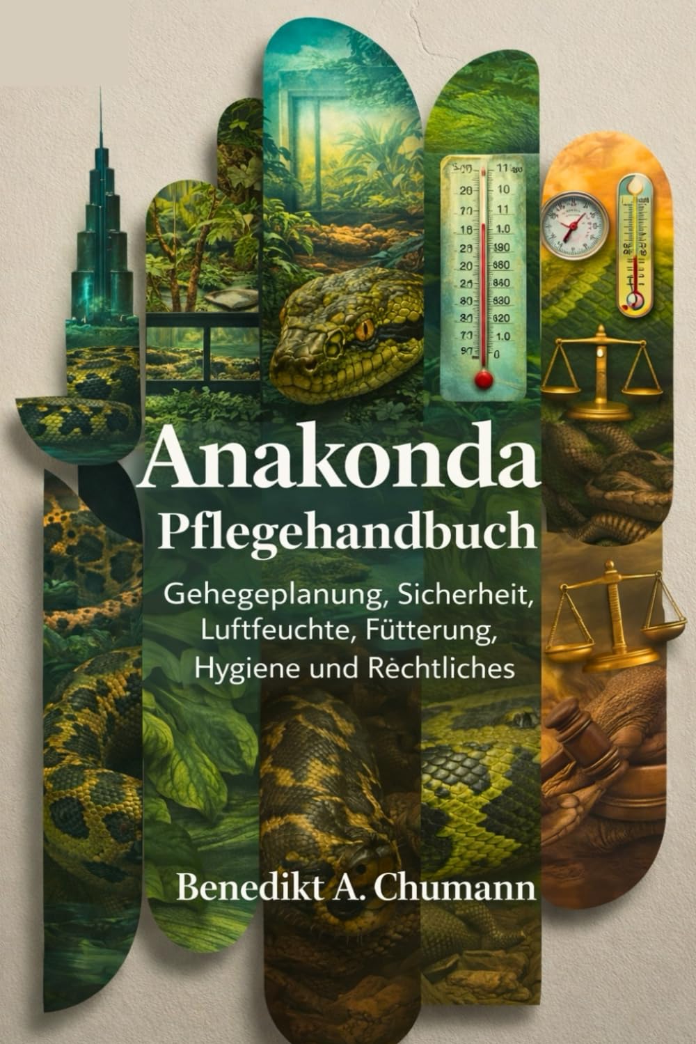 Anakonda Pflegehandbuch: Gehegeplanung, Sicherheit, Luftfeuchte, Fütterung, Hygiene und Rechtliches