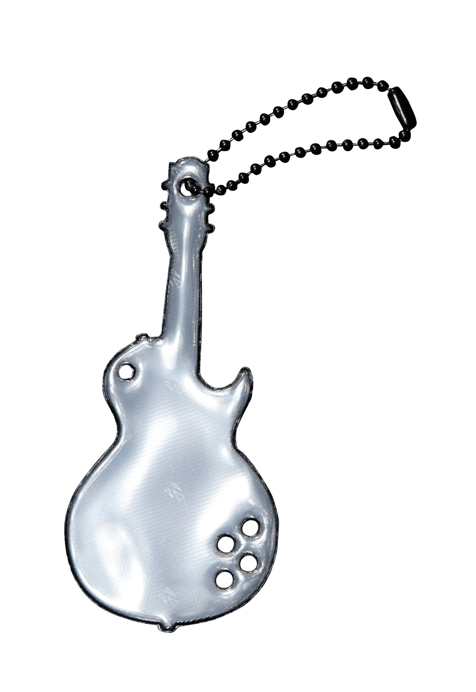 グリミス Glimmis ギター ブラック BK 北欧 リフレクター 反射 キーホルダー 再帰性反射素材