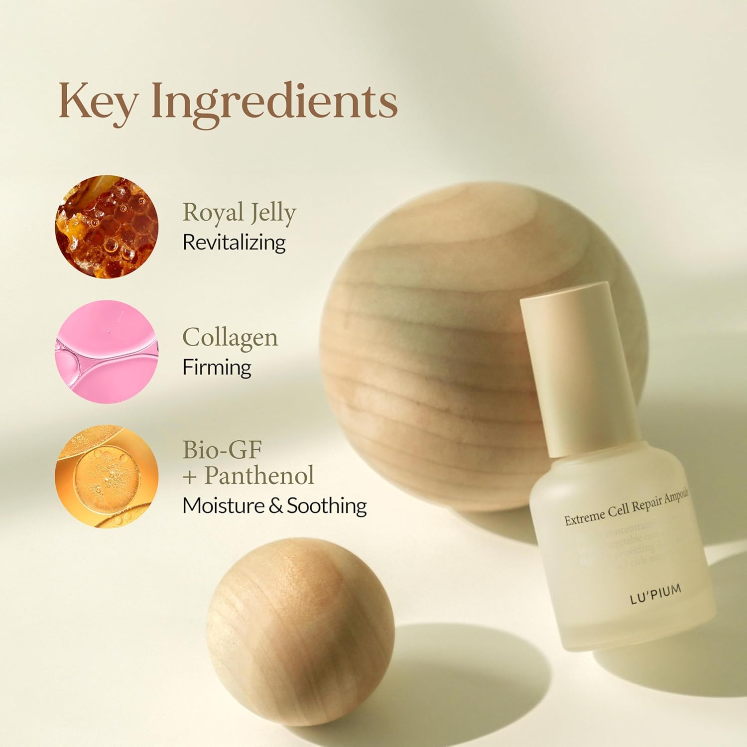 LU'PIUM Extreme Cell Repair Ampoule – Vegan Barrier Repair & Hydrating Serum for Damaged or Dehydrated Skin, 5 Plant Mucin Complex, Inspired by Korean Skincare - Image 4