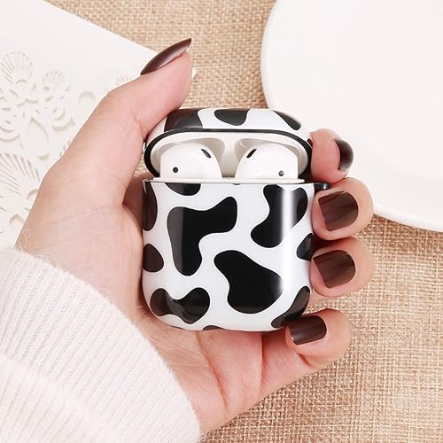 Miniatura 6 de Funda protectora para Airpods de 2 generación de 2 generación con llavero (vaca negra)