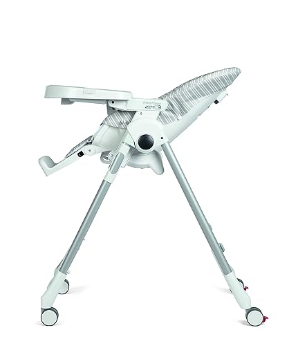 Miniatura 3 de Prima Pappa Zero 3 - Silla alta para niños recién nacidos hasta los 3 años de edad, fabricada en Italia, color dorado (blanco y dorado)