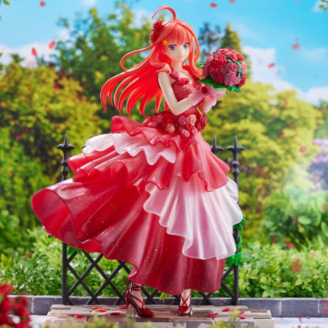 五等分の花嫁　中野五月　フィギュア　渋スク 映画『五等分の花嫁』より、赤を基調にしたドレス姿の中野五月が