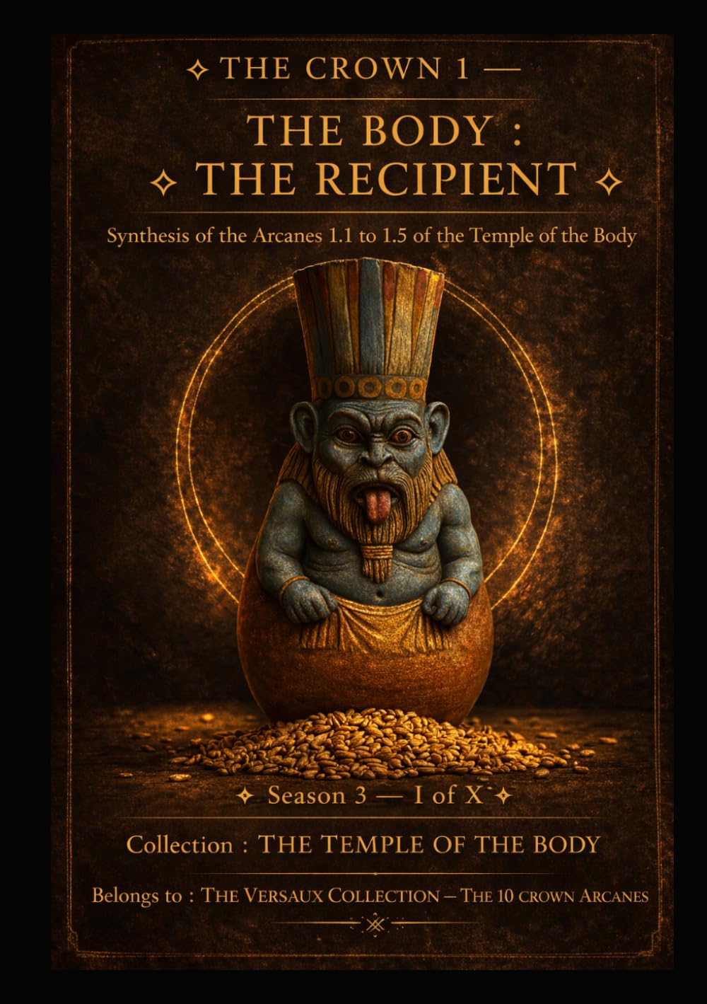 THE CROWN 1 — THE BODY: THE VESSEL: The body as the vessel containing the three sacred vessels — A synthesis of the five Arcana of the Temple of the ... 1 of 10 (Series 1 —THE ARCANA OF THE WORK)