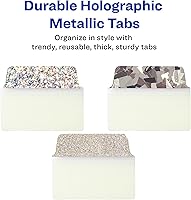 Vista 2 de Avery, Multi-Use Ultra Tabs - 2 x 1.5 pulgadas, diseños iridiscentes holográficos, 18 pestañas de páginas reposicionables (74145)