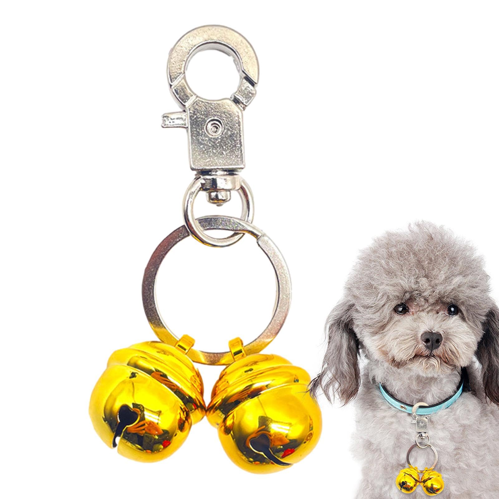 Dog Training Bells,Loud Cat and Dog Bells,Pet Tracker, Brass Dog Bell, Puppy Bells, Save Birds & Wildlife Handmade Copper bell, Pets Collar Charm Pendant Bells for Dogs Cats Harness Training