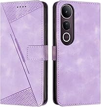 SEAHAI Funda para Vivo V50 Lite 5G/4G, Carcasa de Premium Cuero PU Billetera Flip Protectora Cubierta con Suporte/Ranura para Tarjeta/Bloqueo RFID/Cierre Magnético - Púrpura