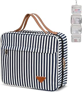 Wash Bags, Toiletry Bag, Makeup Bag Travel Hanging Cosmetic Bag, Wash Bag with Hanging Hook, Make Up Case Organizer Waterproof for Travel and Bathroom Shower, Gifts for Women & Girls