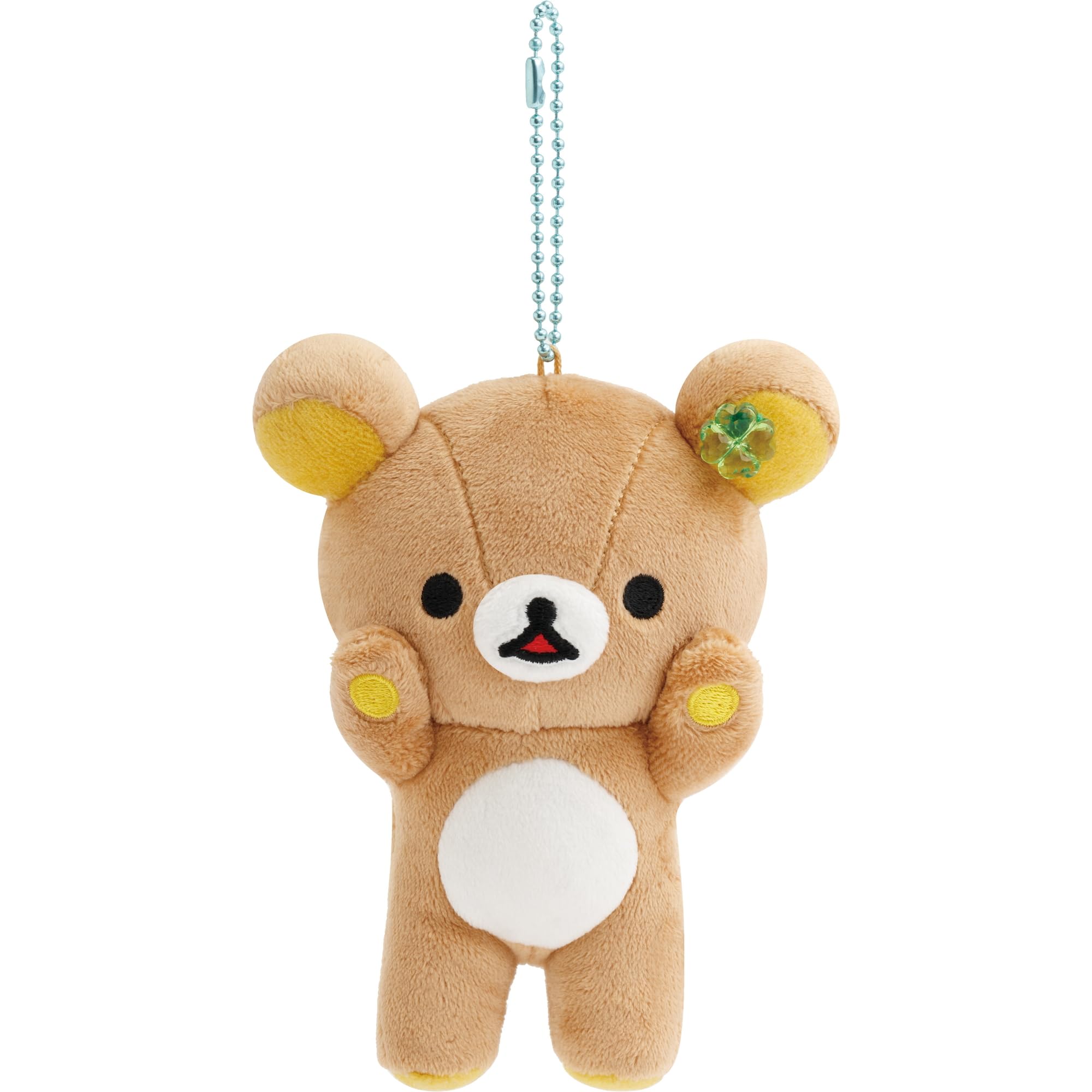 San-X Rilakkuma Chairoikoguma Kumakyun Days Hanging Plush Ball Chain Japan